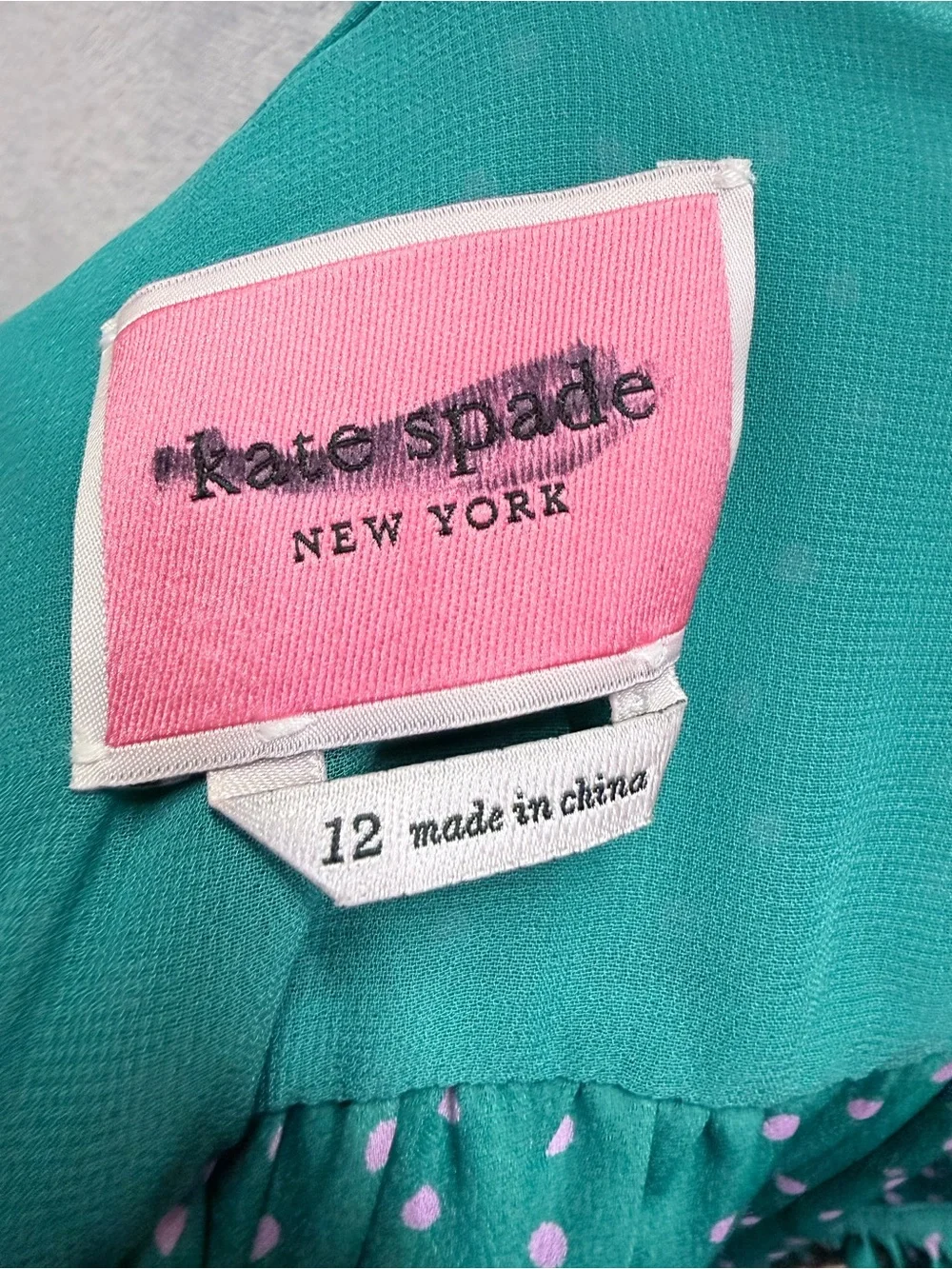 NWOT Kate spade pool side dot ruffle wrap dress